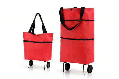 🍂 Fall Sale | 37% OFF – 2-in-1 Foldable Shopping Cart Bag with Wheels
