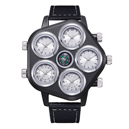 5 Dial Ultra Large Enormous Mens Wrist Accessory Watch