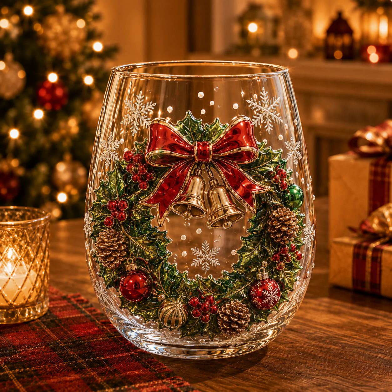 🎅 Magical Christmas 3D Glass Cup Collection