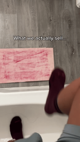 Halloween Water-Changing Carpet Bloody Mat