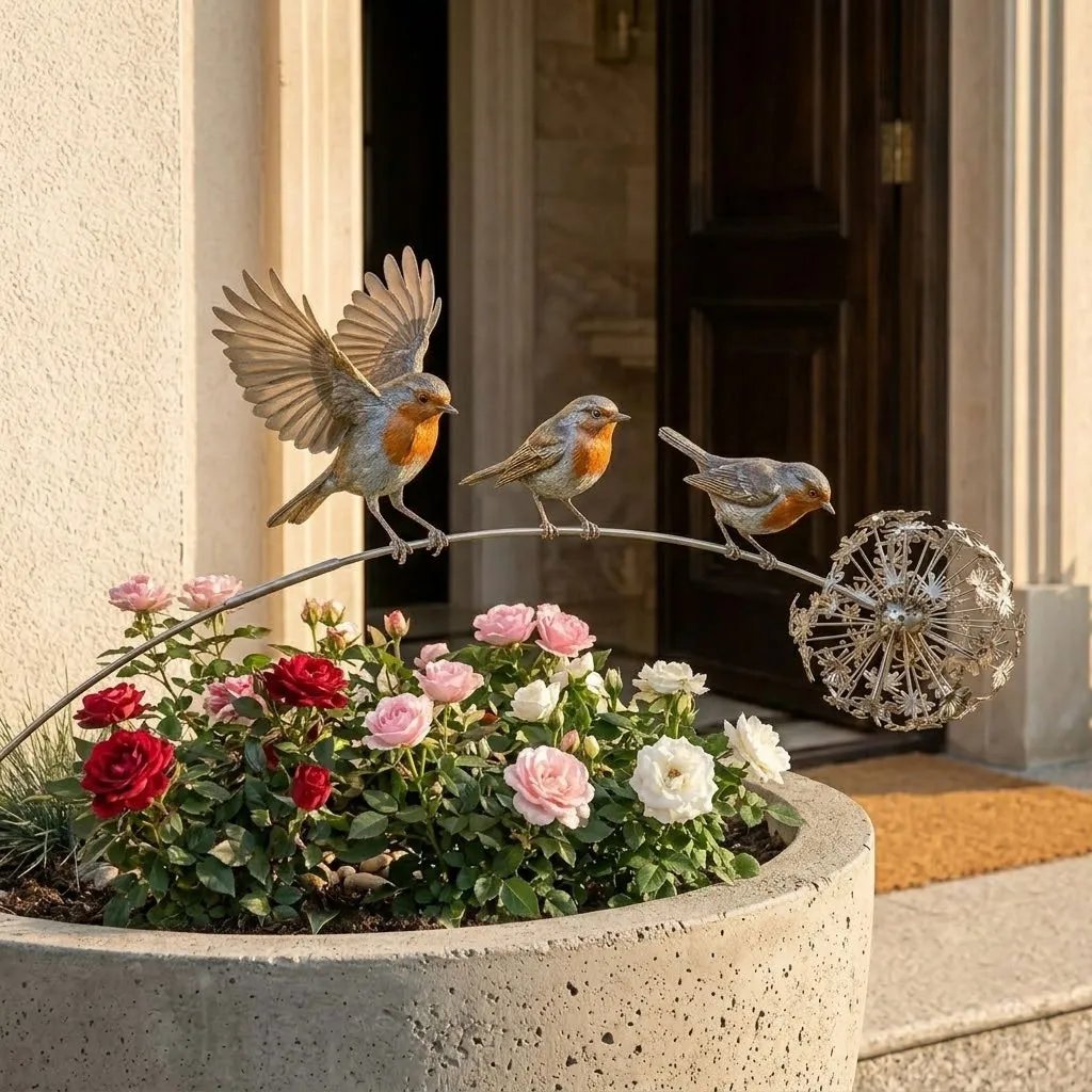Handcrafted Kinetic Garden Stake