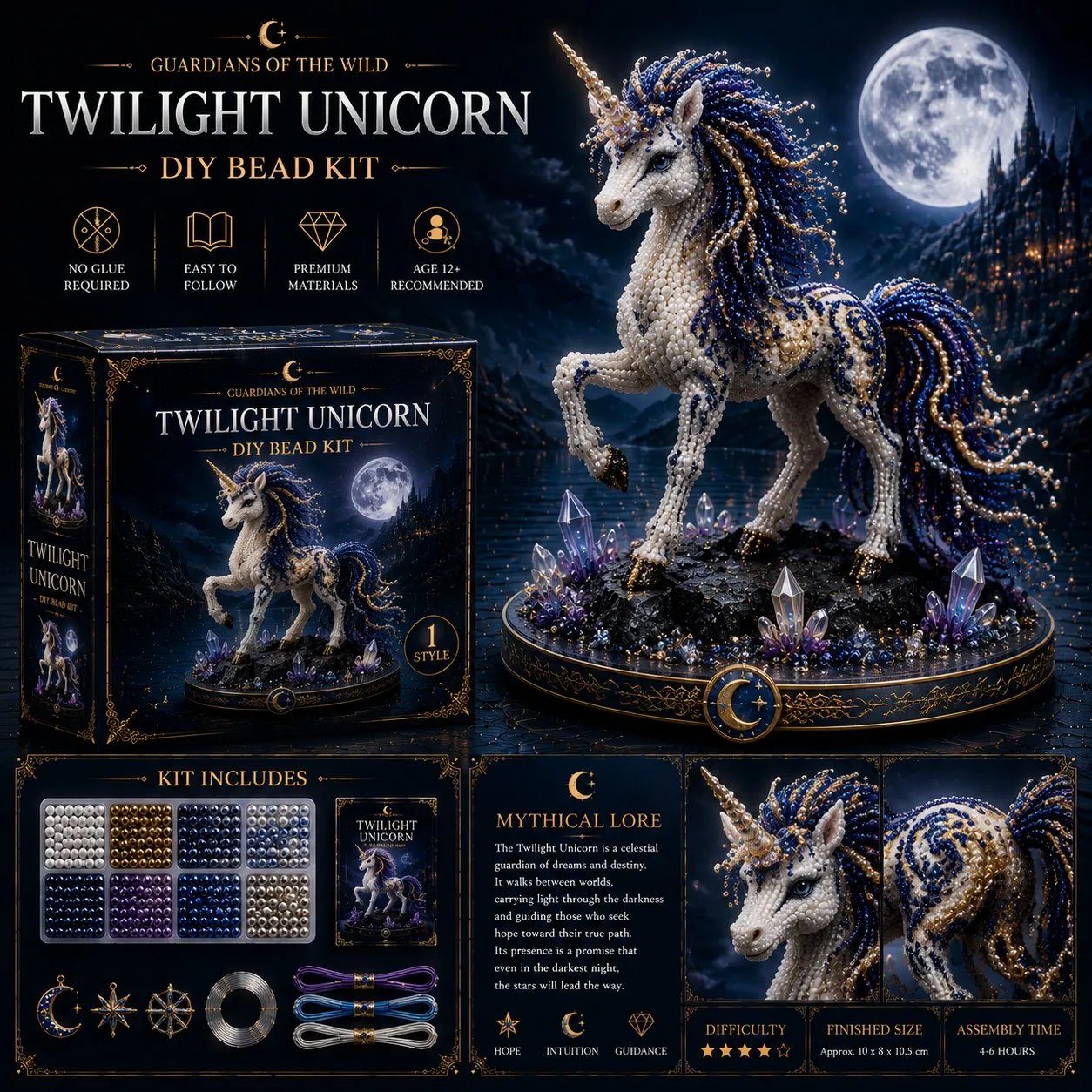🔥Last Day 49% OFF🎁3D Animal Guardian DIY Bead Kit Collection