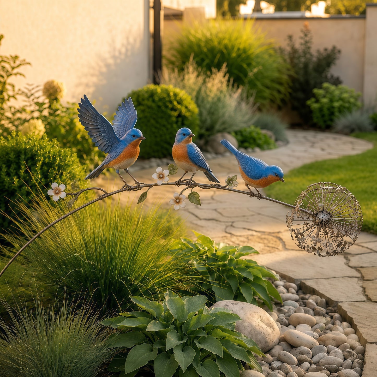Handcrafted Kinetic Garden Stake