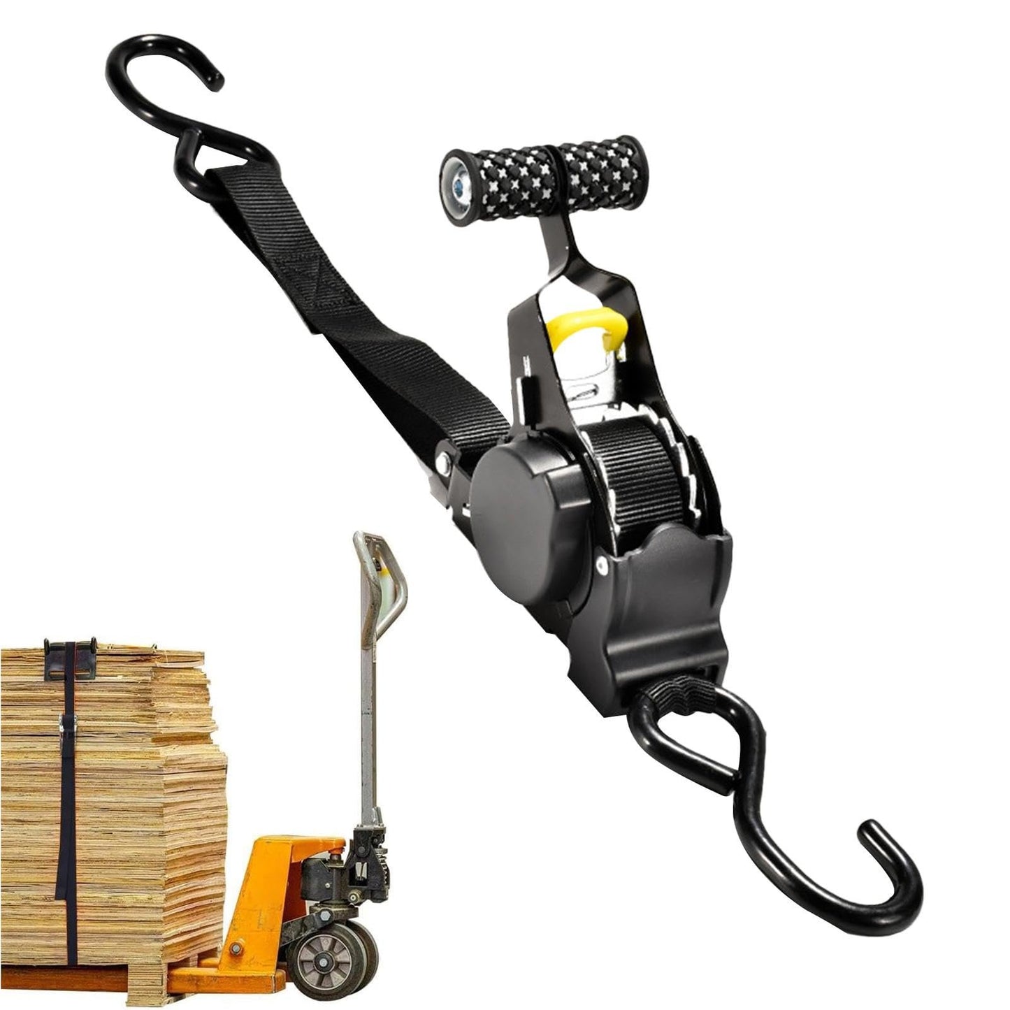 Heavy Duty Retractable Ratchet Straps (BUY 2 FREE SHIPPING )
