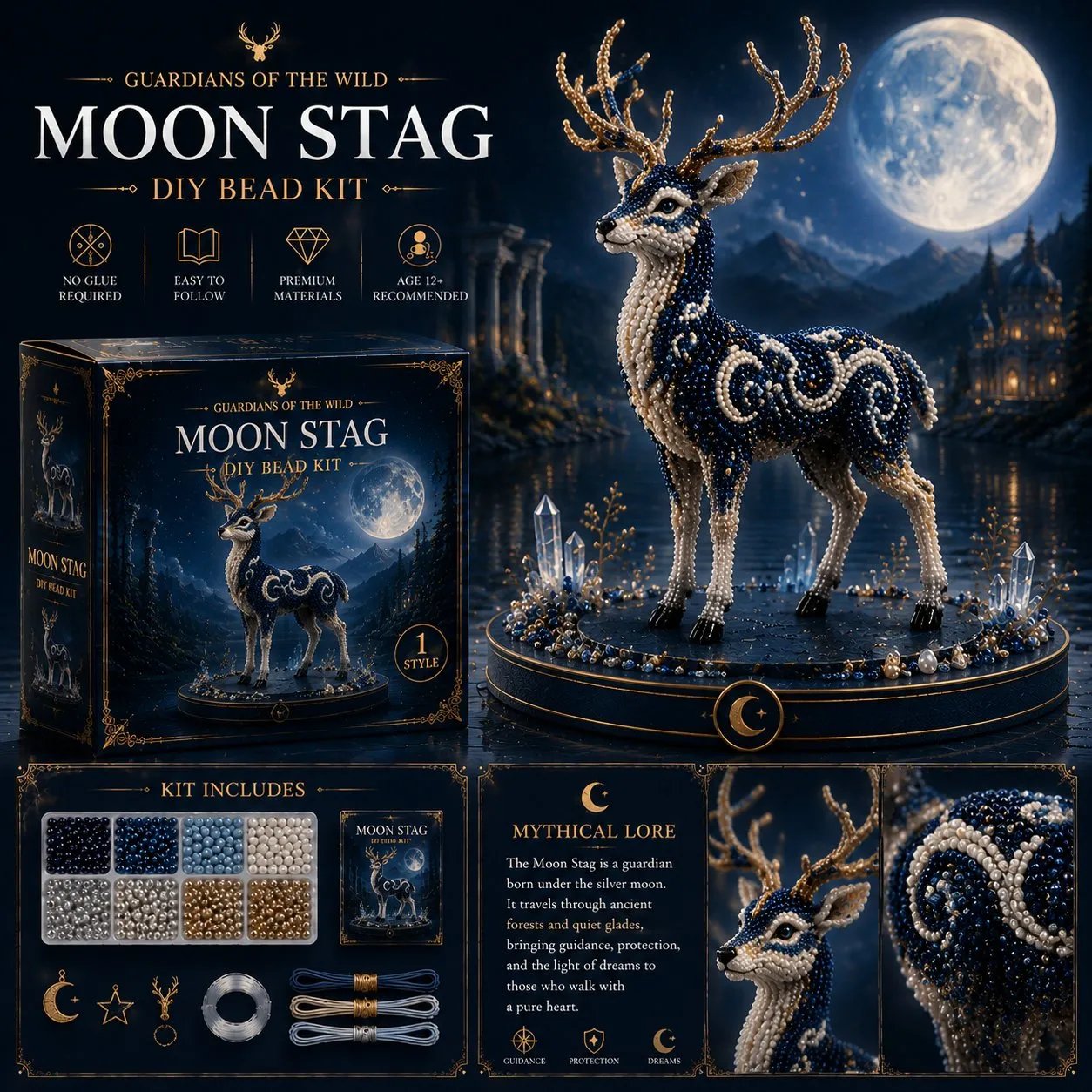 🔥Last Day 49% OFF🎁3D Animal Guardian DIY Bead Kit Collection