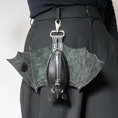 Gothic Design Leather Bat Coin Purse🦇