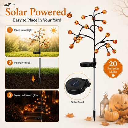 Solar Pumpkin Pathway Lights