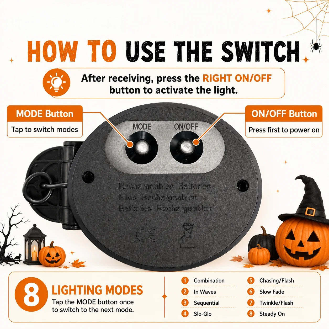 Solar Pumpkin Pathway Lights