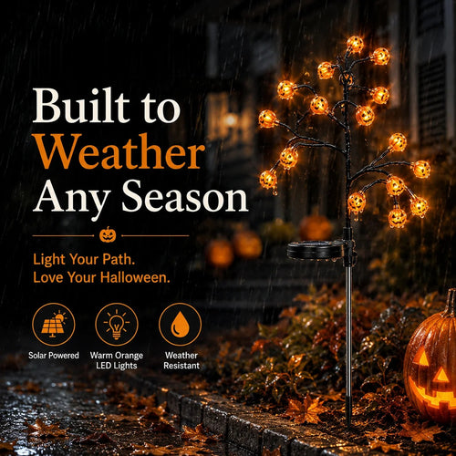Solar Pumpkin Pathway Lights